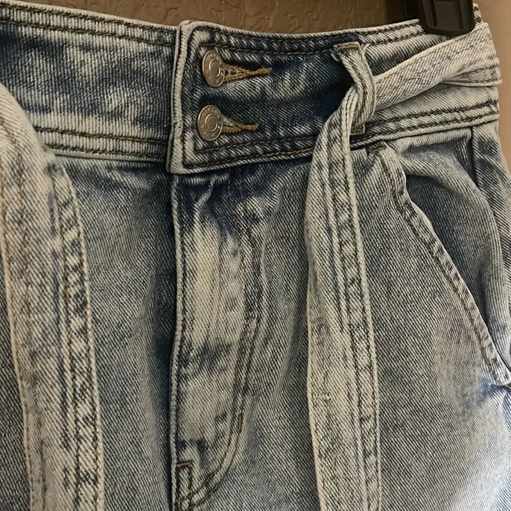 PacSun acid washed denim skirt size 26/2